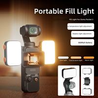 Lampe d'appoint portable pour vlogging et selfies, idéale pour la création de vidéos, accessoires d'éclairage pour DJI Osmo Pocket 3 et caméras d'action - Offre Spéciale