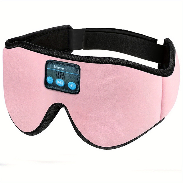 5.0 Sleep Headphones 3D Light Blocking Wireless Music Eye Mask for Nap Travel Airplane