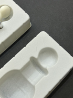 Plateau intérieur floqué en plastique multi-compartiments, couleur personnalisée, pour accessoires de beauté, pièces automobiles et composants de quincaillerie