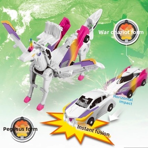 Coche de juguete Unicornio Definitivo 2 en 1: Coche Creativo que se Transforma en Robot Unicornio, Modelo de Coche de Carreras Deslizante Inercial, Deformable por Impacto - Product Image 3