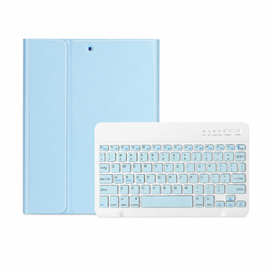 Étui Clavier Protecteur en Cuir PU Sans Fil avec <span class=keywords><strong>Coque</strong></span> Détachable et Support pour <span class=keywords><strong>iPad</strong></span> 10.2 (9e, 8e, 7e Génération), <span class=keywords><strong>Air</strong></span> 3, Pro 10.5 - Product Image 1