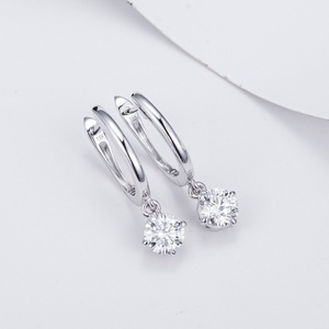 Pendientes de Joyería Fina MSE-685, Oro Blanco de 18K, Personalizados con Diamantes de Laboratorio D VS1 - Product Image 2