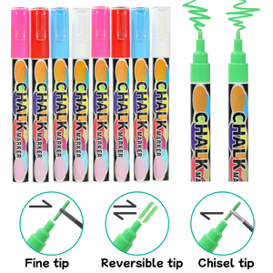 Hot Bán bơm lại ướt xóa được tùy chỉnh không độc hại chất lỏng <span class=keywords><strong>Chalk</strong></span> <span class=keywords><strong>Markers</strong></span> 3 mét <span class=keywords><strong>Chalk</strong></span> <span class=keywords><strong>Markers</strong></span> cho bảng đen dấu hiệu, Windows - Product Image 2