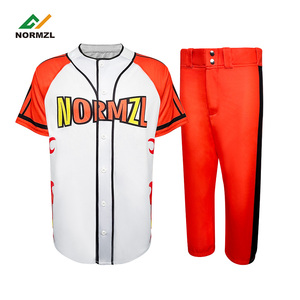 Estampado floral brillante bordado personalizado uniforme de béisbol estilo camisa venta al por mayor <span class=keywords><strong>barato</strong></span> deportes en blanco béisbol Jersey - Product Image 3