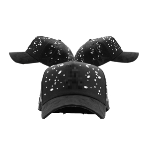 Casquettes <span class=keywords><strong>de</strong></span> baseball en daim personnalisées avec logo brodé, doublure satinée à 5 panneaux, modèle El Barbas, <span class=keywords><strong>noires</strong></span>, en gros - Product Image 4