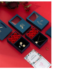 थोक संरक्षित गुलाब फूल उपहार बॉक्स गहने अंगूठी हार 6 अमर गुलाब बॉक्स वैलेंटाइन डे उपहार 2026 - Product Image 4