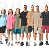 T-shirt personnalisé pour homme, taille plus, effet délavé, 100% coton - Style streetwear, taille extra large - Fabricant de vêtements pour homme