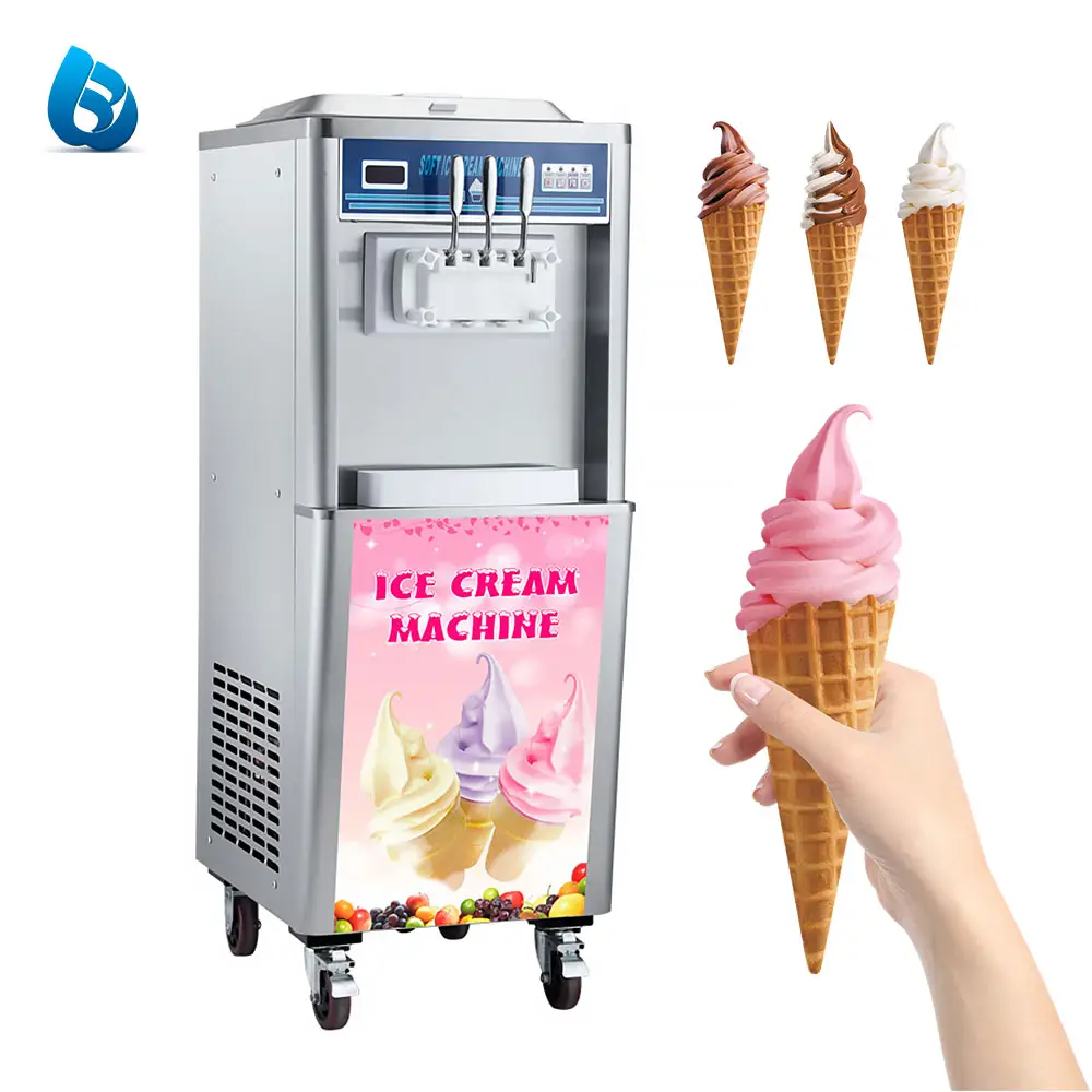 상업 아이스크림 기계 아이스크림 롤 기계 소프트 아이스크림 기계 가격