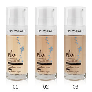 Nouvelle marque privée PIXY 3 couleurs couverture complète longue durée mat visage maquillage bouteille pompe tête fond de teint pour peau claire - Product Image 6