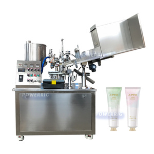 Automatic Toothpaste Soft Cosmetic Cream Filler And Sealing Collapsible Plastic Tube Filling Machine