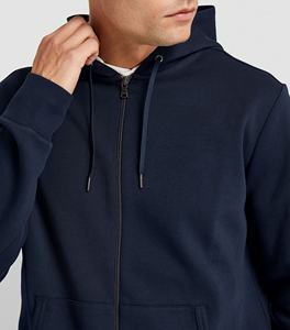 Sudadera con capucha y cremallera completa ajustada de alta calidad para hombre, ropa de calle de algodón con estampado, moda de invierno, directo del fabricante - Product Image 3