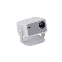 Projecteur Vidéo Smart Home 1+16G Full HD 1080P avec Correction Trapézoïdale Automatique, Android 14, WiFi, 3D, 8K et Fonction Mise en Miroir d'Écran