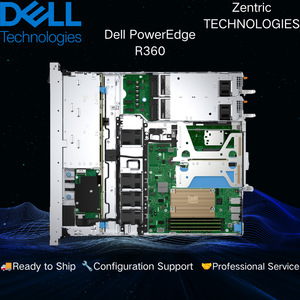เซิร์ฟเวอร์ Dell PowerEdge R360 Enterprise 1U แบบติดตั้งในตู้แร็ค พร้อมซีพียู Intel Xeon E-2400 หน่วยความจำ DDR5 ECC โซลูชันการจัดเก็บข้อมูลสำหรับโครงสร้างไอทีธุรกิจ - Product Image 4