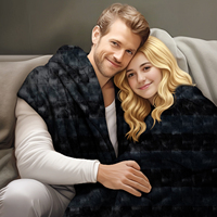 Couverture en flanelle jacquard douillette pour l'hiver et l'automne, épaisse et douce, en fil AB, pour canapé et literie, vente directe usine/supermarché