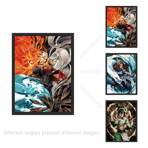 ขายส่งและกำหนดเอง Avatar <span class=keywords><strong>3D</strong></span> พลิก Lenticular อะนิเมะโปสเตอร์<span class=keywords><strong>3D</strong></span> ตัวเลขสำหรับของขวัญโฆษณา - Product Image 3