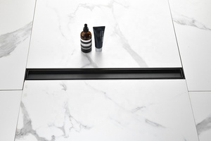 All Copper <strong>Invisible</strong> Concealed Odor Proof Metal Long Shower Drainage Tiles <strong>Inserted</strong> Into Hotel Bathroom Linear <strong>Floor</strong> <strong>Drain</strong> - Product Image 2