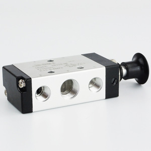 วาล์วนิวแมติกแบบแมนนวล Jinen รุ่น 4R210-08 ควบคุมด้วยลม พร้อมช่องลมเข้า 1 ช่อง และช่องลมออก 2 ช่อง ใช้สำหรับการเปลี่ยนทิศทาง - Product Image 2