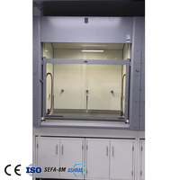 Meuble de laboratoire Hotte d'échappement Chimie Armoire à fumée pp Hotte de laboratoire