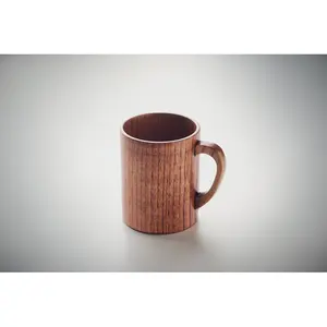 Taza de madera de roble Travis de 280 ml, merchandising sostenible - Product Image 1