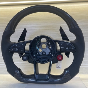 Volante de Fibra de Carbono Compatible con Audi TT R8 TTS TTRS S3 8P MK2 MK3 B8 A3 A4 A5 A6 <span class=keywords><strong>S1</strong></span> S2 S5 RS3 RS4 RS5 RS6 RS7 C6 2008-2012 - Product Image 1