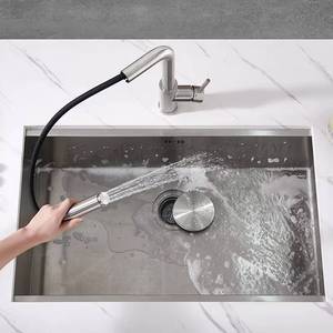 ก๊อกน้ำแบบดึงลงติดตั้งบนเคาน์เตอร์ครัว สแตนเลส 304 แบบ 3 ทาง ราคาโรงงาน - Product Image 2