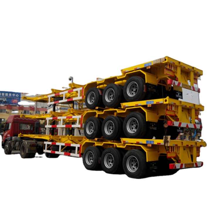 New 3 Axles Container Self Loading Truck Trailer - 60T
