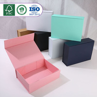 Boîte cadeau magnétique pliable professionnelle Hong Sheng, couleur et taille personnalisées, fermeture magnétique