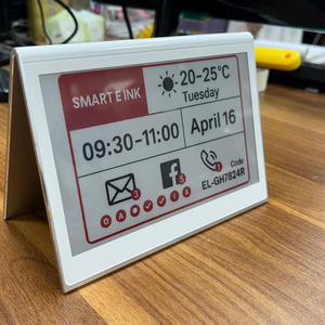 Wholesale Wireless 7.5 Inch Double <b>Sided</b> Smart Electronic Business Card 3 Colors Electronic Ink Display Conference <b>Table</b> Sign - Product Image 1