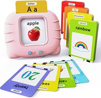Tarjetas Cognitivas Interactivas con Audio para Niños Pequeños, Libro de Audio Educativo Temprano, Tarjetas de Aprendizaje de Idiomas para Niños