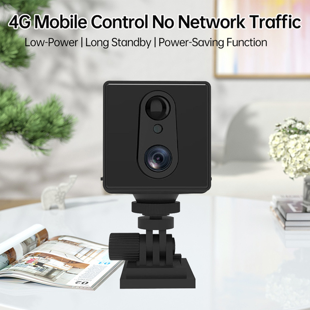 3000mAh Lithium Battery IP Surveillance Cameras 4G Camera Eye Pro Mini 4G GSM SIM Card Hotspot Camera With 128GB TF Card