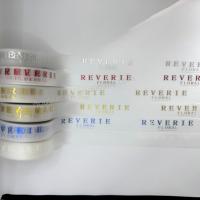 Pita Transfer Barcode Termal Resin Perak dengan Logo Kustom TPU