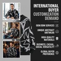 Pull en maille décontracté à col rond pour homme, personnalisable avec logo, idéal pour l'hiver – Fabrication OEM