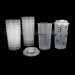 Livraison rapide, gobelets en plastique épais jetables pour bubble tea, gobelets en plastique pour café, injection PP, 90 mm, pour boissons - Product Image 1