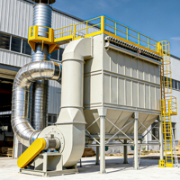 Système de dépoussiérage centralisé à jet pulsé pour usine industrielle de grande envergure, à haut volume d'air, en acier au carbone, 65 DBA