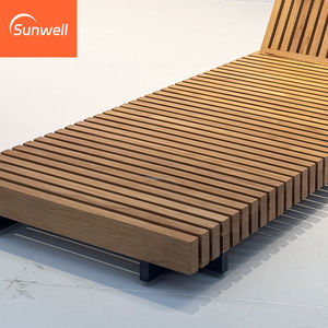 Chaise longue <span class=keywords><strong>de</strong></span> <span class=keywords><strong>jardin</strong></span> réglable en teck pour parc, cour, plage et bord <span class=keywords><strong>de</strong></span> piscine - Product Image 5