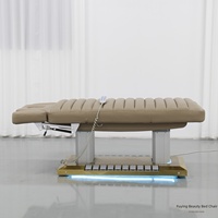 Nouveau lit de beauté électrique réglable en acier inoxydable avec système de levage à quatre moteurs pour massage et physiothérapie dans les salons de beauté