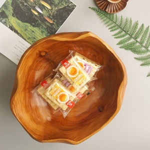 Handmade Wooden Bamboo Fruit <b>Bowl</b> Retro Style Home Decor Storage Dish For Desktop Use - Product Image 4