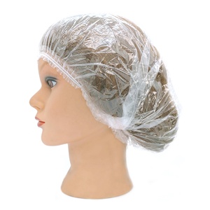 El mejor vendedor, gorro de ducha de PE, gorro de ducha de plástico desechable transparente para Baño