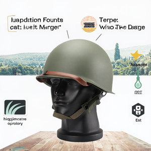 M1 acciaio Sport casco di sicurezza essenziale di difesa personale per le attività all'aperto - Product Image 2