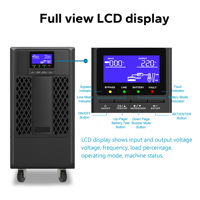 Onduleur double conversion OEM/ODM en ligne 10 kVA, sortie 208-240 V monophasée, batterie intégrée, écran LCD pour applications industrielles/centres de données