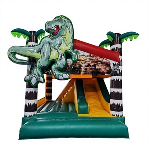 Outdoor kids jumper bounce house chateau gonflable jurassic world inflatable bouncy castle with slide - Product Image 1