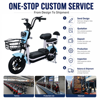 Vélo électrique de ville à bas prix 500W 14 pouces 48V 12Ah, cyclomoteur électrique, vélo électrique pour adultes