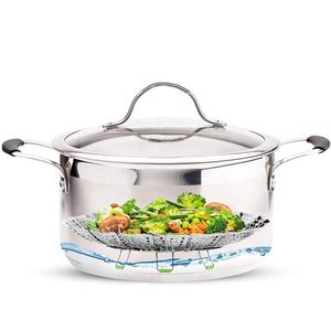 Vaporizador expandible de acero inoxidable para verduras, cesta de acero inoxidable para cocinar pescado y mariscos - Product Image 6