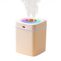 Nouveau Humidificateur USB Grande Capacité 3L Transfrontalier avec Lumière LED Changeante et Double Pulvérisation pour la Maison