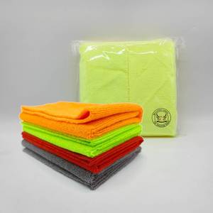 Serviettes de cuisine en <span class=keywords><strong>microfibre</strong></span> tricotées chaîne 40x40cm, colorées, absorbantes et à séchage rapide, réutilisables pour le lavage et le séchage de voitures – Vente chaude - Product Image 3