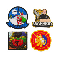 Patchs en PVC souple 2D personnalisés avec logo, en caoutchouc, pour cadeaux, anime, et patchs 3D en PVC avec Velcro