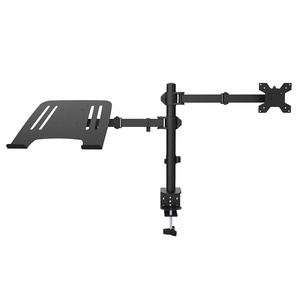 Nouveau <span class=keywords><strong>support</strong></span> de bureau en métal pour <span class=keywords><strong>double</strong></span> moniteur, bras réglable, base universelle, <span class=keywords><strong>support</strong></span> d'<span class=keywords><strong>écran</strong></span> 32 <span class=keywords><strong>pouces</strong></span>, noir, en stock - Product Image 3