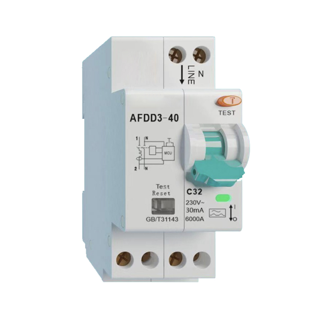 2P Arc Fault Circuit Interrupters Arc fault detection devices AFDD for UK market