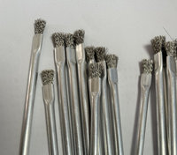 Brosse industrielle en fil d'acier inoxydable pour nettoyage, tube métallique personnalisé, fabrication OEM, vente en gros, fourniture d'usine
