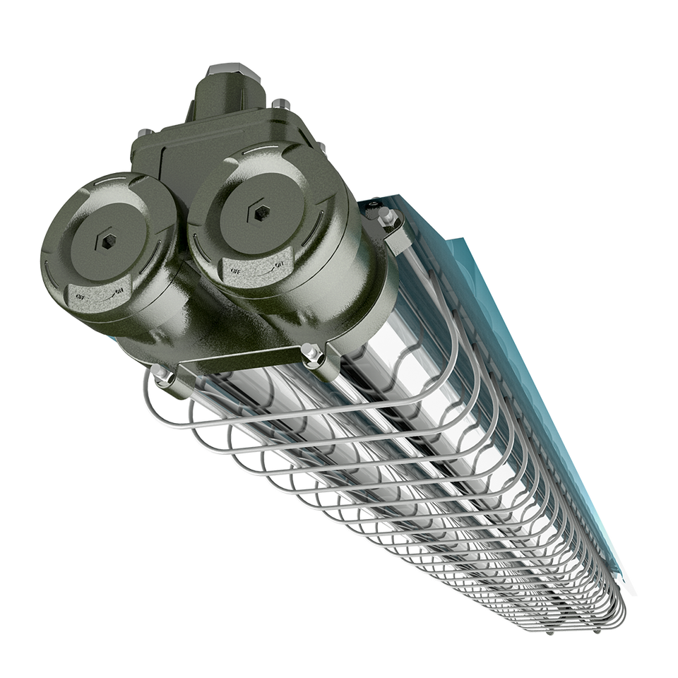 Ouhui 18W/36W T8 LED Explosion Proof Fluorescent Light Fixture - IP66, ATEX Certified